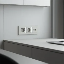 Накладка для двойной розетки Еthernet RJ-45 (дымчатый) W1291104