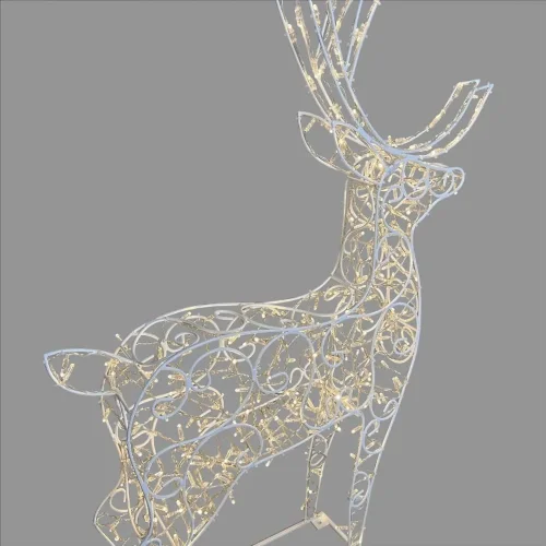 Светодиодная Фигура &#171;Световой Олень&#187; 1,6м Тепло-Белый 24В, IP65. Фото 2.
