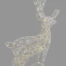 Светодиодная Фигура &#171;Световой Олень&#187; 1,6м Тепло-Белый 24В, IP65. Фото 2.