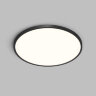 DK6524-BK Накладной светильник THIN, IP40, 50W, 3000K/4000K/6500K, переключатель цветовой температуры на корпусе, черный, полимер.