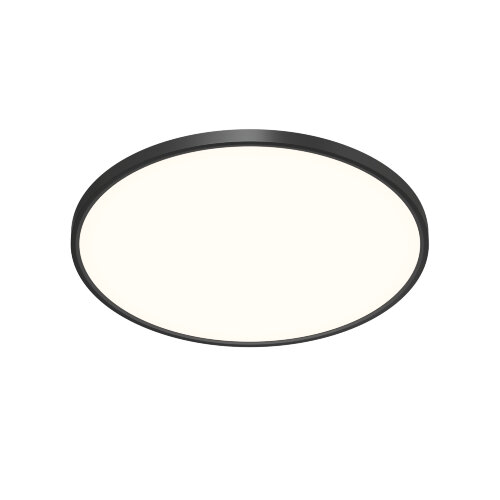 DK6524-BK Накладной светильник THIN, IP40, 50W, 3000K/4000K/6500K, переключатель цветовой температуры на корпусе, черный, полимер. Фото 4