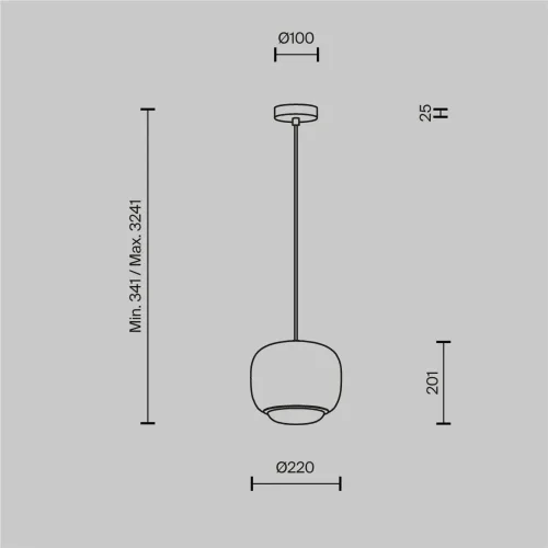 Подвесной светильник Brio 3000К 12Вт (Черный) - фото 6