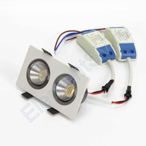 Светодиодный светильник встраиваемый 65 series white housing BW139 (6W,220V,day white) - фото.