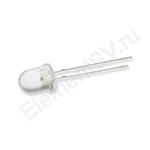 Светодиод ICL-8mm LE36 (white, 18000-20000 mcd, clear) - фото.