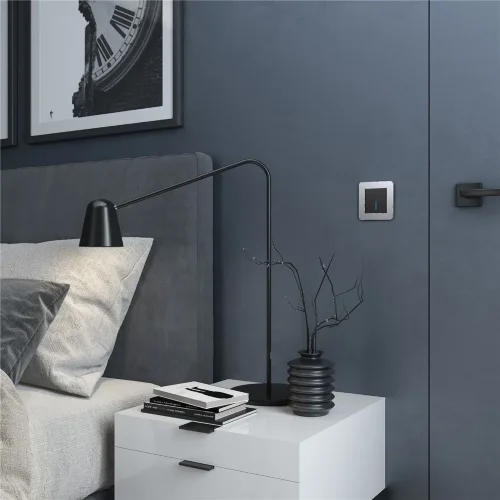 Рамка из металла на 1 пост Platinum алюминий W0012606 - фото 4