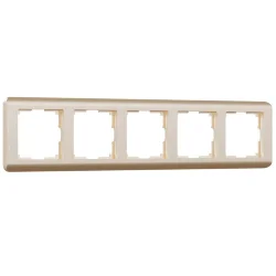 Рамка из поликарбоната на 5 постов Stream шампань W0052111