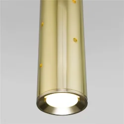 Подвесной светодиодный светильник 50214/1 LED золото (055667)