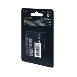 Элемент питания алкалиновый AAA/LR03 1.5В ULTRAMAX BL-8 (уп.8шт) ФАZА 5064683
