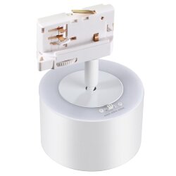 Светильник трехфазный трековый светодиодный с переключателем цветовой температуры «Novotech» 358976, серия: GIRO - Переключение цв. температуры на корпусе светильника