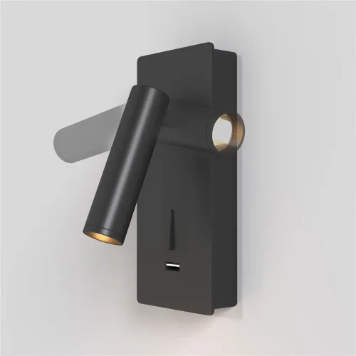 Встраиваемый настенный светильник (бра) Mirax 3000К 3Вт IP 20 (Черный) - фото 5