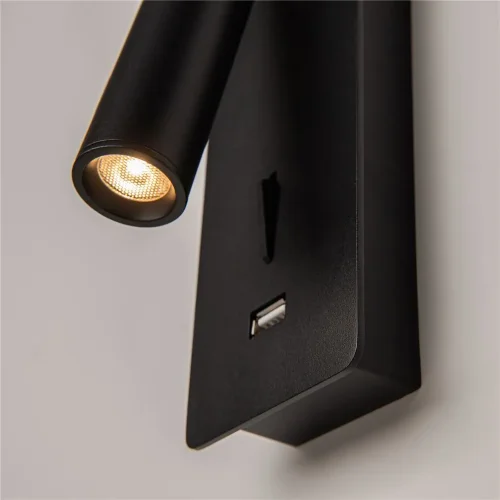 Встраиваемый настенный светильник (бра) Mirax 3000К 3Вт IP 20 (Черный) - фото 11