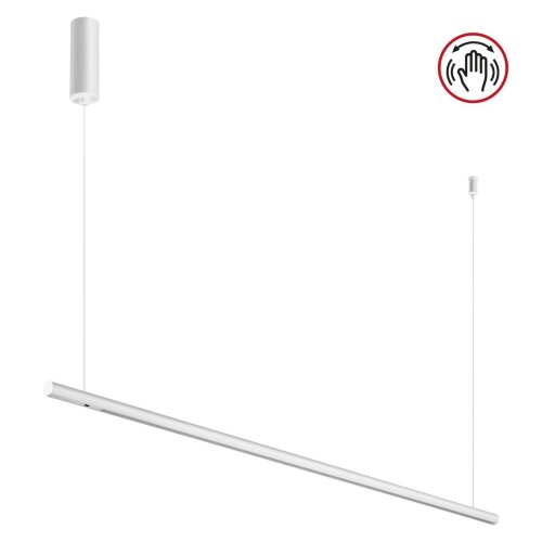 Светильник подвесной светодиодный диммируемый со сменой цветовой температуры (управление сенсор) «Novotech» 359306, серия: FERMO (крепление на планке). Фото 1.