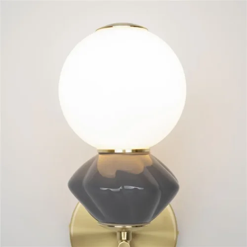 Настенный светильник (бра) Brosche 3000K 5Вт (Латунь) - фото 11