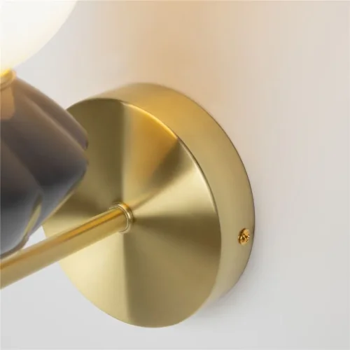 Настенный светильник (бра) Brosche 3000K 5Вт (Латунь) - фото 12