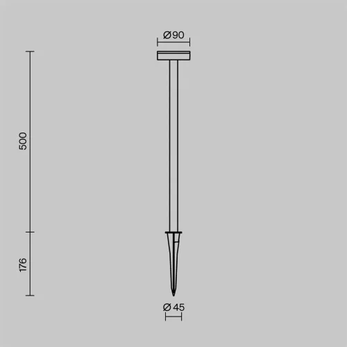 Ландшафтный светильник Stake 3000K 4Вт IP 65 (Матовый Черный) - фото 8