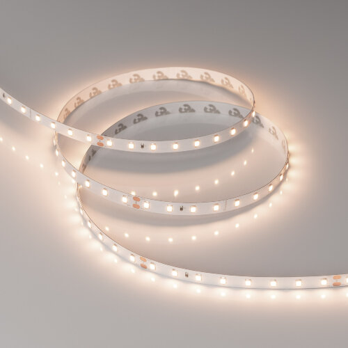 Светодиодная лента RT-A80-8mm 24V Warm3500 (6 W/m, IP20, 2835, 5m) (Arlight, Открытый) - фото 3