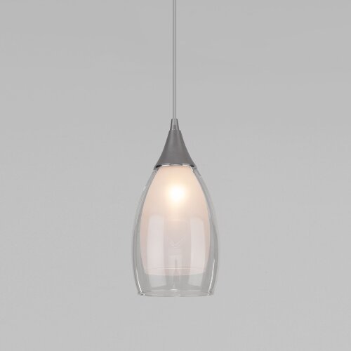 Подвесной светильник со стеклянным плафоном - фото 1