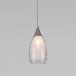 Подвесной светильник со стеклянным плафоном 50085/1 хром (049528)