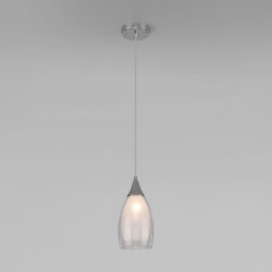 Подвесной светильник со стеклянным плафоном 50085/1 хром (049528)