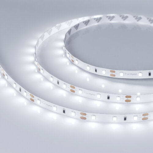 Светодиодная лента RT-A60-8mm 12V White6000 (4.8 W/m, IP20, 2835, 5m) (Arlight) 010522(2) - фото