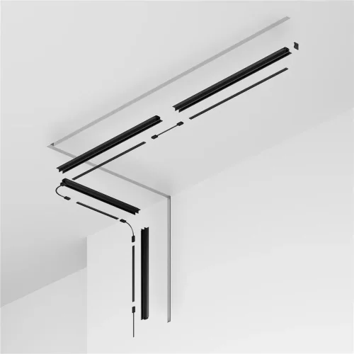 Профиль 2м Exility IP встраиваемый черный (Черный) - фото 4