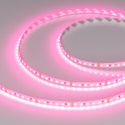 Светодиодная лента RT-А120-8mm 24V Pink (9.6 W/m, IP20, 2835, 5m) (Arlight) 043380