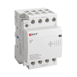 Контактор модульный КМ 50А 4NО (3 мод.) EKF km-3-50-40
