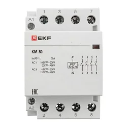 Контактор модульный КМ 50А 4NО (3 мод.) EKF km-3-50-40