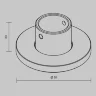 Основание напольное для круглого шинопровода Levity (Черный) TRA184BC-R-11B - фото 2