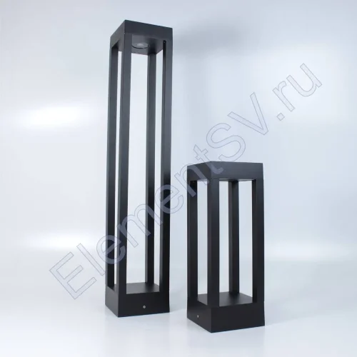 Уличный светильник столбик JH-BD-B18 DHL38 (220V, 7W, черный корпус, 600mm, IP65, warm white) - фото.