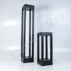 Уличный светильник столбик JH-BD-B18 DHL38 (220V, 7W, черный корпус, 600mm, IP65, warm white)