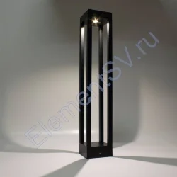 Уличный светильник столбик JH-BD-B18 DHL38 (220V, 7W, черный корпус, 600mm, IP65, warm white)
