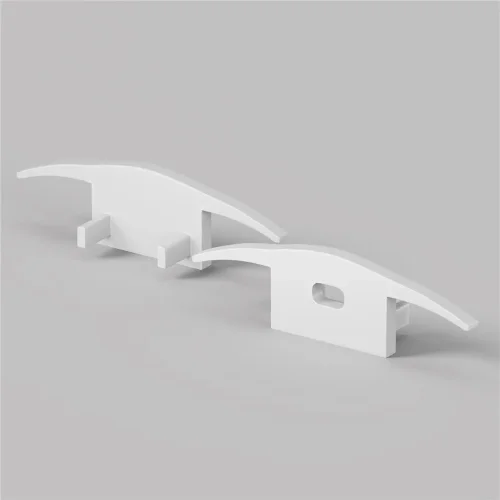 Комплект заглушек (для профиля ALM-3710-S-2M) 2 шт. 642085 (Белый) - фото 2