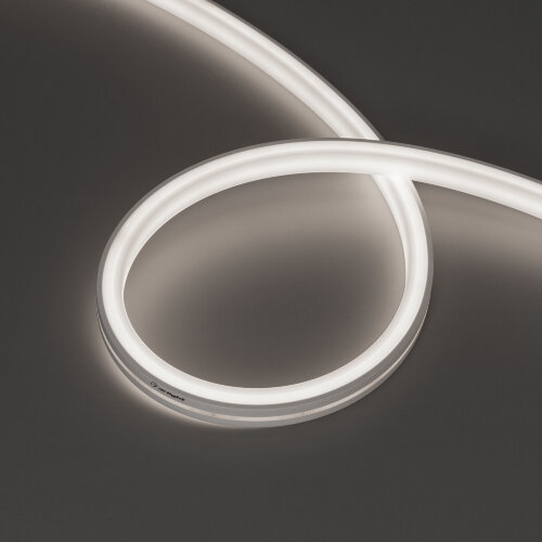 Светодиодная лента герметичная MOONLIGHT-TOP-U-A156-13x12mm 24V Day5000 (11 W/m, IP67, 5m, wire x2) (Arlight, Вывод боковой, 3 года) 042777 - фото