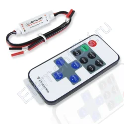 Диммер mini RF со строб-эффектом Р81 (5-24V, 60-288W)