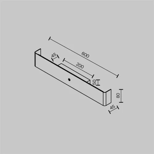 Настенный светильник (бра) Bracket 2700-4000К 12Вт (Черный) - фото 5