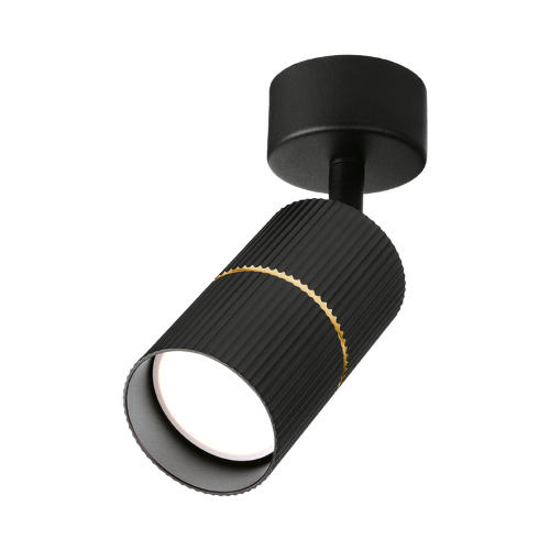 Светильник WOLTA WSL-GU10/18BG-2 под лампу GU10 Черный / золотой NIMB - фото 5.