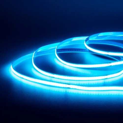 Светодиодная лента 220V, COB 240 chip/m, ice blue, IP20, 10m, A309 - фото I