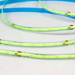 Светодиодная лента 220V, COB 240 chip/m, ice blue, IP20, 10m, A309