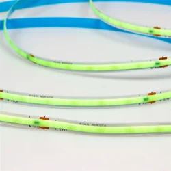 Светодиодная лента 220V, COB 240 chip/m, ice blue, IP20, 10m, A309