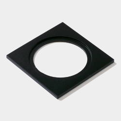 Рамка для MINI COMBO, квадратная, черная алюминиевая, MINI-COMBO-S1-BL 010298