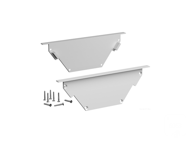 Заглушки для профиля LINE 10040 IN ral9003 - фото 1