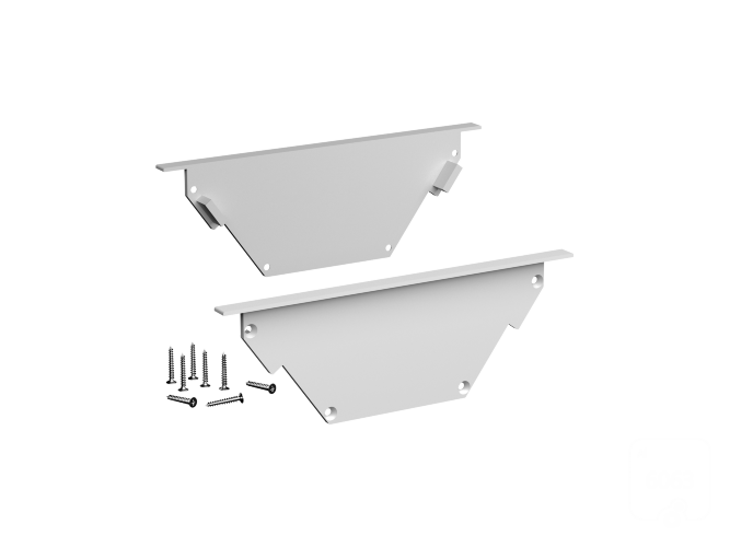 Заглушки для профиля LINE 10040 IN ral9003 - фото 2