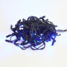 ULD-S1000-120-TBK BLUE-WHITE IP67 Гирлянда светодиодная с эффектом мерцания, 10м, Соединяемая, 120 светодиодов, Синий и белый свет, Провод черный - фото 1