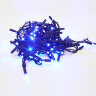 ULD-S1000-120-TBK BLUE-WHITE IP67 Гирлянда светодиодная с эффектом мерцания, 10м, Соединяемая, 120 светодиодов, Синий и белый свет, Провод черный - фото 3