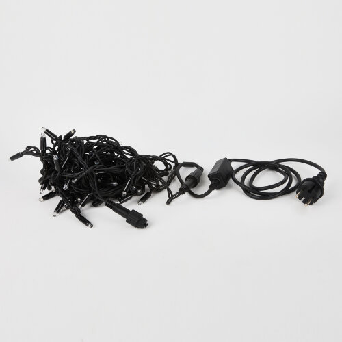 ULD-S1000-120-TBK BLUE-WHITE IP67 Гирлянда светодиодная с эффектом мерцания, 10м, Соединяемая, 120 светодиодов, Синий и белый свет, Провод черный - фото 4