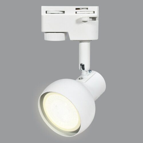 UBL-Q322 GU10 WHITE Светильник-прожектор трековый, Под лампу GU10, Корпус белый - фото 2