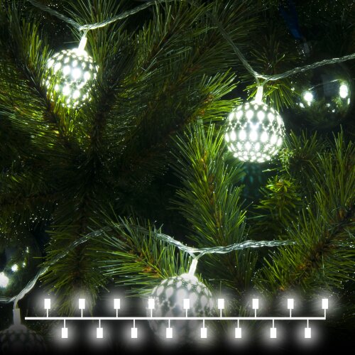 Гирлянда нить хром перламутровый с эффектом мерцания 2,8м IP20 - фото 1