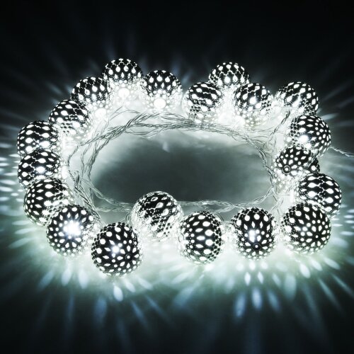 Гирлянда нить хром перламутровый с эффектом мерцания 2,8м IP20 - Фото 5