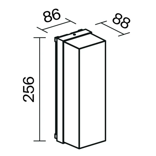 Настенный светильник (бра) Conf E27x1 15Вт IP 65 (Графит) - фото 2